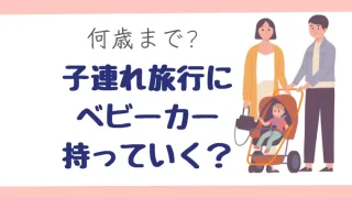 旅行にベビーカーを持っていくメリットデメリットは?何歳まで必要?
