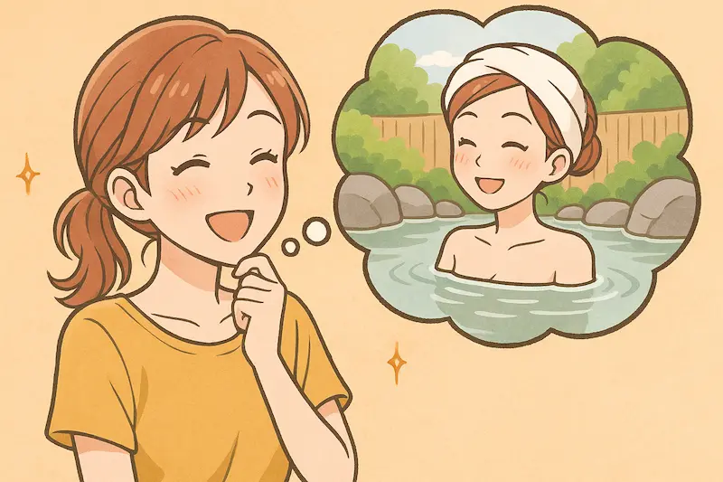 AIイラスト 温泉旅行