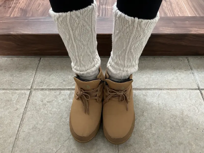 まるでこたつソックスと靴